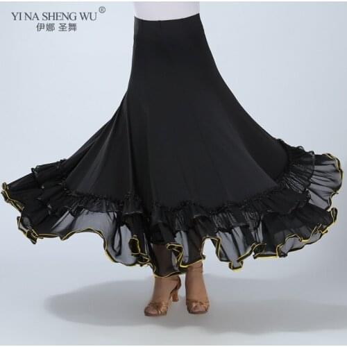 New Bellydancing Practice Large Swing Skirts Adult Gypsy Belly Dance Costumes For Oriental Dance Skirt Spanish Flamenco Skirt