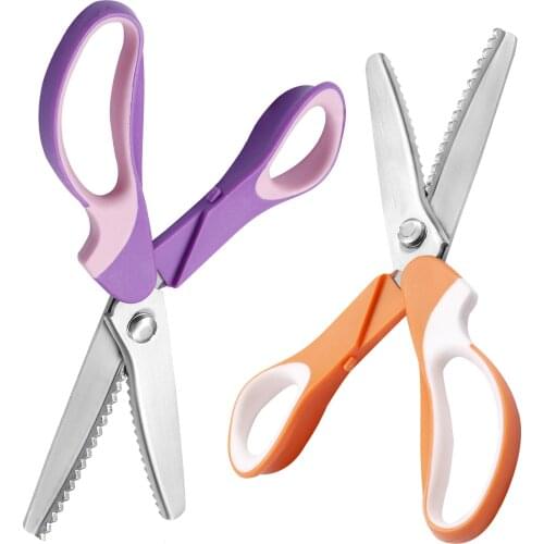 1PC Sewing Cut Dressmaking Tailor Shear Scissor Sewing Scissors Zig Zag Pinking Sewing Cut Dressmaking Tailor Shears Scissor 5MM