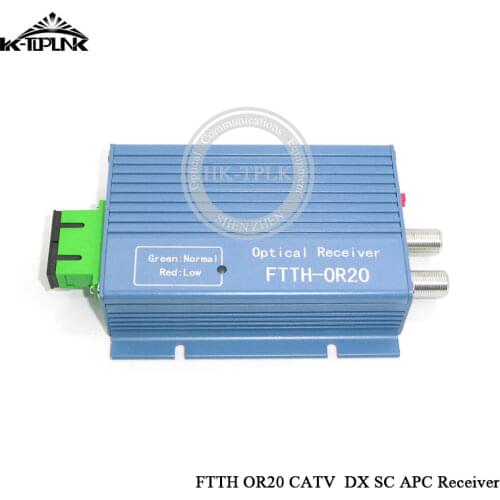 GPON FTTH Optical Receiver With WDM /Micro WDM Optical Node SC APC Duplex Connector With 2 Output WDM For PON FTTH OR20 CATV