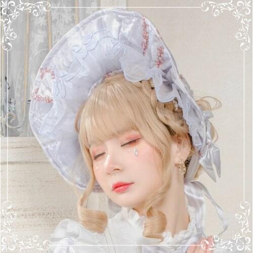 Original Hand-made Exquisite Lolita Culture Bird and Cream Flower Court Lace Lace Heavy Industry Hair Band Girl Bnt Cap Hat