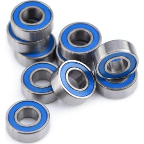 10Pcs/set MR115-2RS Ball Bearing 5*11*4mm Bearing Steel Double-shielded Miniature Ball Bearings