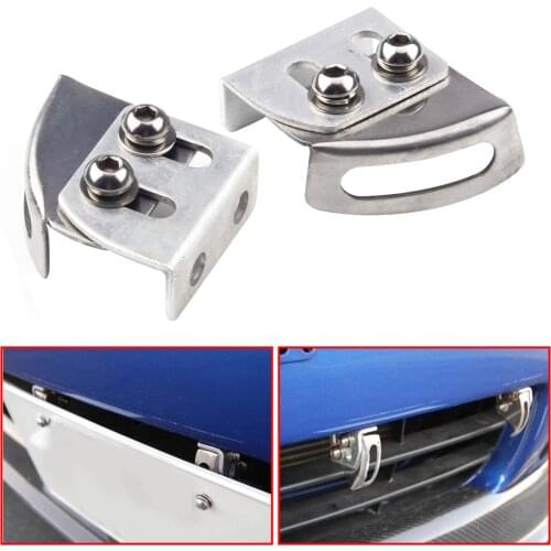 DWCX 2pcs Adjustable Car Bumper License Plate Relocator Bracket Holder Mount Angle