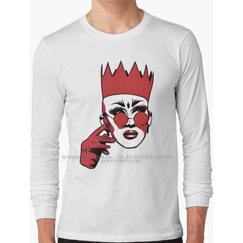 Sasha 3 Long Sleeve T Shirt 100% Pure Cotton Big Size Drag Race Sasha Winner Drag Race Winner Bianca Del Sasha Velour Rupauls