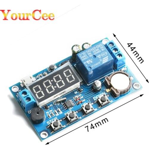 DC 5V Real time Timing Delay Timer Relay Module Switch Control Clock Synchronization Multiple mode control Wiring diagram