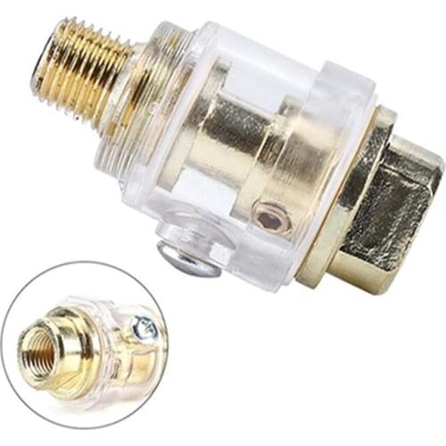 1/4'' In-Line Oiler Lubricator for Pneumatic Tool and Air Tool Compressor Pipe Hose Oiler Automatic Oiling with Filter