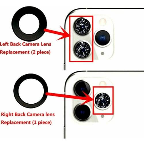 New Sapphire Back Camera Glass Lens Replacement For iPhone 6 6S 7 8 8 Plus X XR XS 11 12 Pro Max Broken Rear Camera Lens Repair