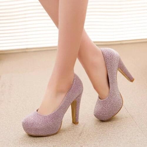 Platform heels Women Pumps Fashion Classic High Heels Shoes Nude Sharp Head Paltform Wedding Women Dress arty Female Shoes