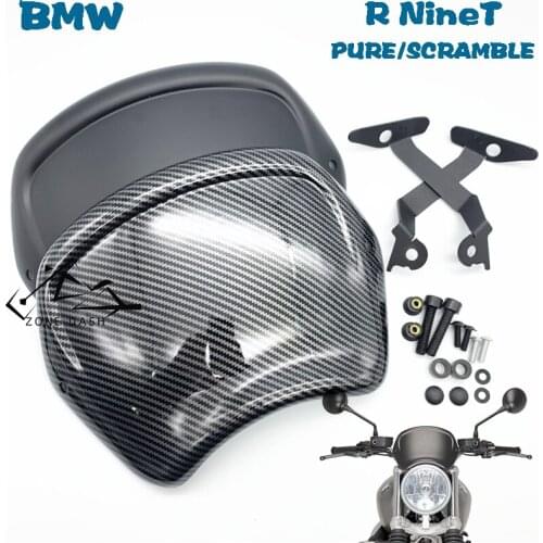 Motorcycle Cafe WindScreen Windshield Wind Deflector For BMW R NINE T RNINET R9T 2014-2020 R NineT PURE 16-20 SCRAMBLER 17-20