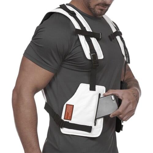 Military Tactical Chest Rig Vest Streetwear Hip Hop Running Cycling Vest Men Harness Outdoor Sports Fitness Waist Pack Chest Bag