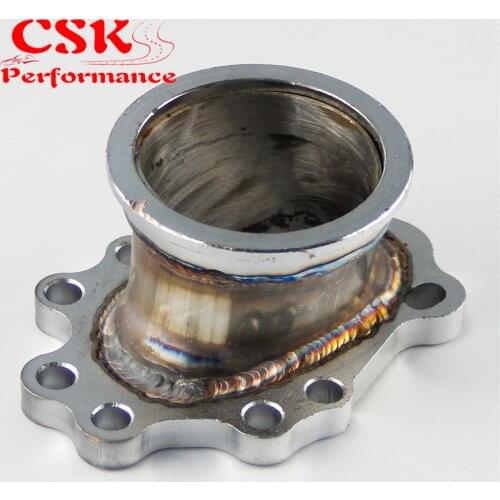 To T25 T28 GT25 GT28 2.5" 63mm V-band Clamp Flange Turbo Dump Pipe Adapter