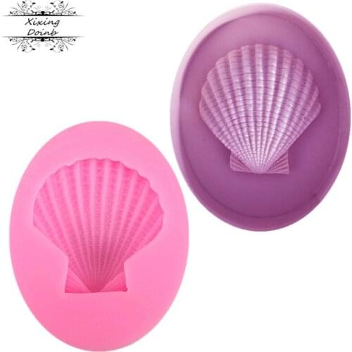 1Pcs Pearl shell, silicone soft candy mold cake decorating tool candy chocolate Soft Candy Mold