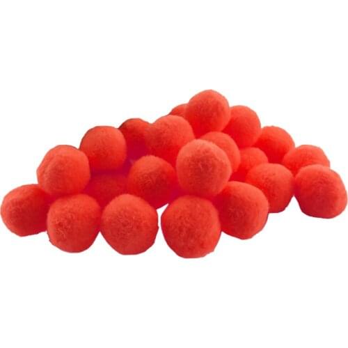 1 Pack Vibrant Colours Fluffy Small Craft Pompoms Red