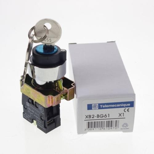 2 Positions 1 Normal Open Spring Return Key Select Selector Switch XB2BG61C