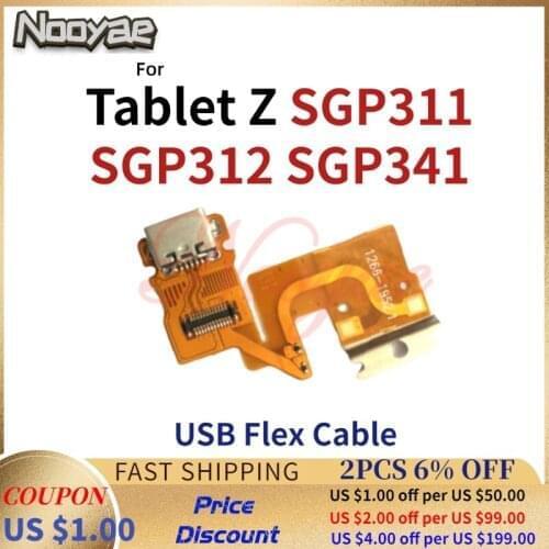 Top Quality For Sony Tablet Z SGP311 SGP312 341 SO-03E USB Dock Charging Port Plug Charger Connector Flex Cable Board 5pcs/lot