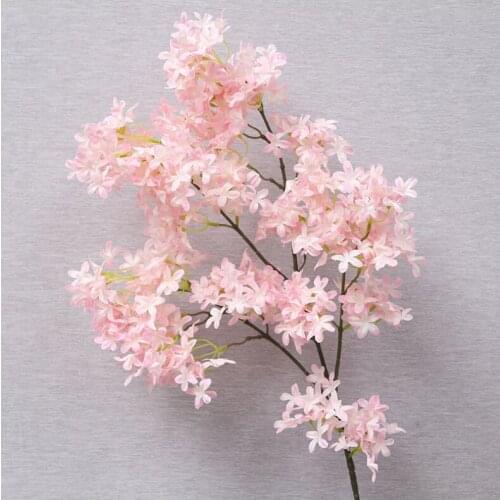90cm long Artificial Cherry Blossom Flower Colourful Wedding Decorations Flowers Simulation Sakura Branch Photography Take Photo