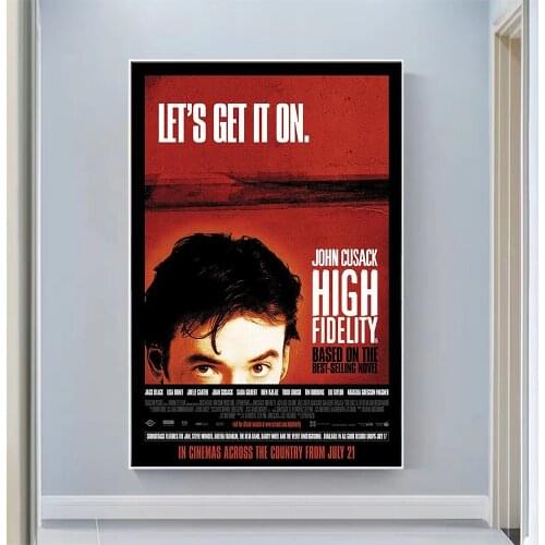 CP1078 High Fidelity (2) Classic Hot Movie Print Silk Fabric Poster Indoor Wall Art Decor Gift