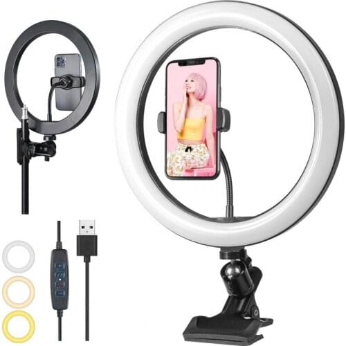 Dimmable Led Ring Light Profissional 26cm Usb Selfie Lamp For Phone Live Streaming Studio Video Photography Lighting