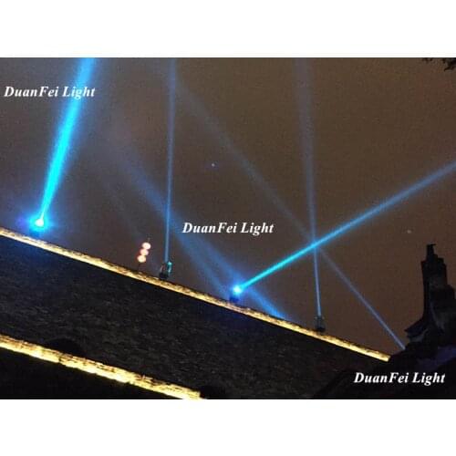 DunFly with case Free Shipping Discolor tracker moving head sky light beam 4000 watt xenon sky searchlight