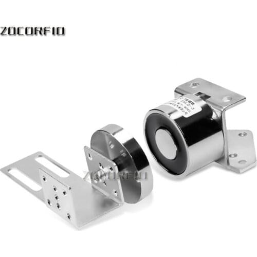 60kg 120lbs Electromagnetic Door Holder Metal Fail-safe auto-door Magnetic Gate Stopper For Fire-proof Emergency Exit Door