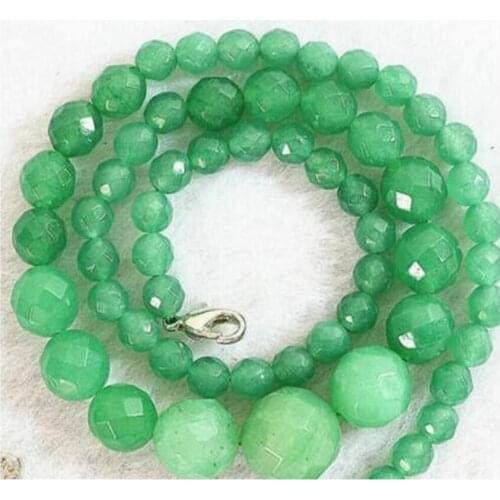 Hot 6-14mm Galaxy Staras Gold Sand Sun Gems Round Beads Necklace 18"