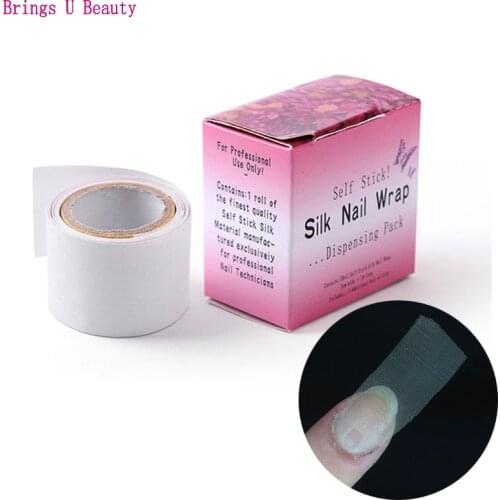 Adhesive Fiberglass & Silk Nail Wrap Strong Protector Reinforce Tool for UV Gel Acrylic Nails Self Fiberglass Nail Wrap Nail Art