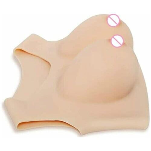 Shapewear Women Corset Fajas Breast Low-collar Silicone Breast Implant for Crossdresser and Mastectomy Chest Lifter