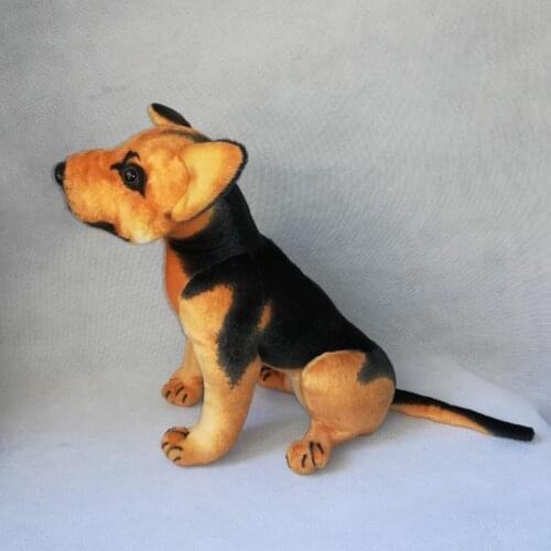 About 28cm lovely suqatting wolfhound plush toy shepherd dog doll baby toy birthday gift h2333