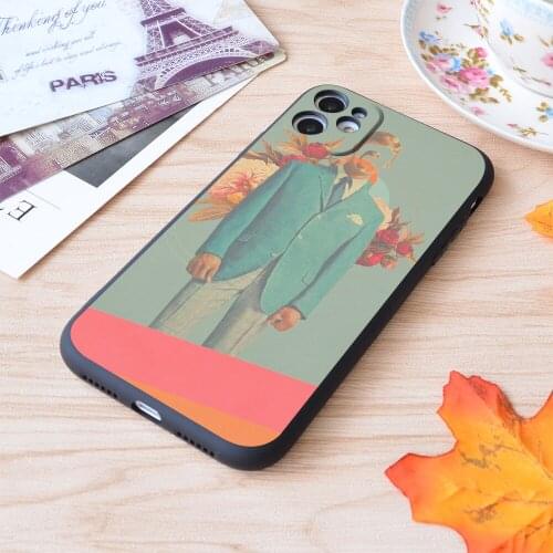 For iPhone Absent Through My Adultness Print Soft Matt Apple iPhone Case