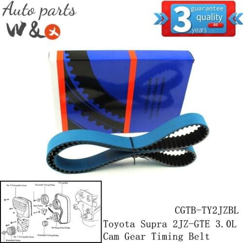Timing Belt For Toyota Supra Altezza 2JZ-GTE 2JZ-GE VVT-i 3.0L Cam Gear Timing Belt CGTB-TY2JZBL