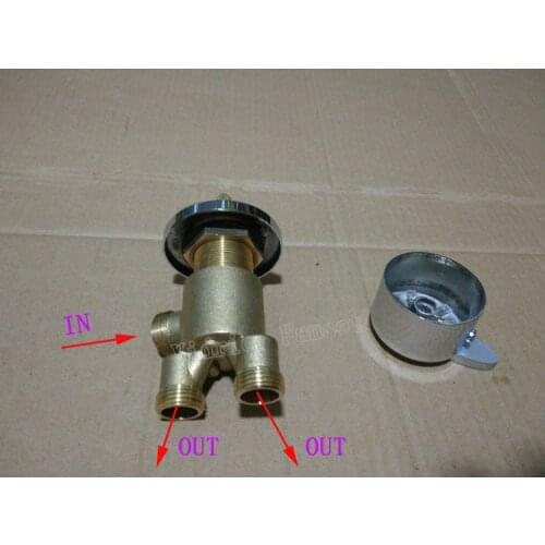 1 in 2 out shower faucet mixing valve , bathtub separator for tap and sprinkler , shower faucet mixer
