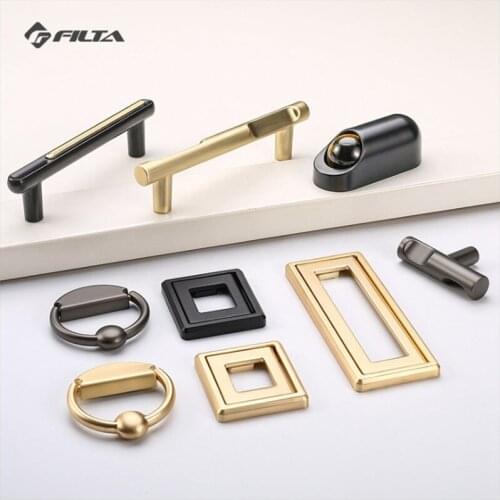 Modern Light Luxury furniture Handle Zinc Alloy Wardrobe Cupboard Drawer Variety Style Color Fashion Furniture Hardware Fittings