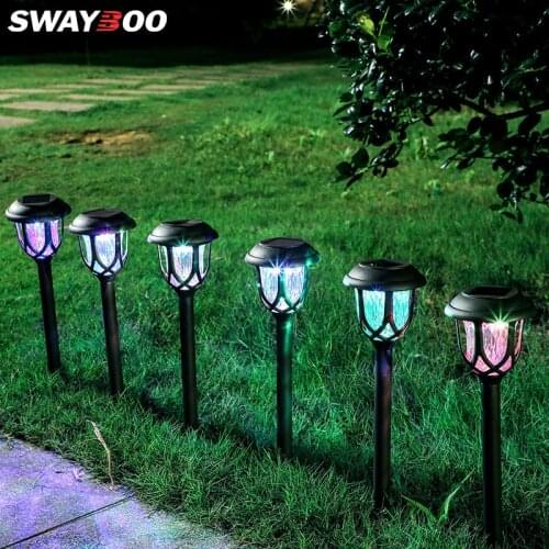 Swayboo Wedge Brown Cottage Solar Outdoor Courtyard Lawn Light Garden LED Scenic Decorative Light Villa Place Light Night Light