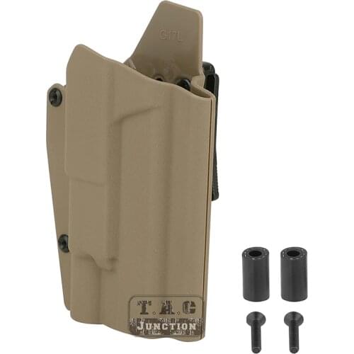 Tactical Light-Compatible Right Hand Waist Holster With Screws OWB Kydex X300 Pistol Light Holster For Glock 17 19 DE