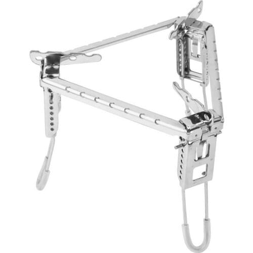 Outdoor Foldable Gas Stove Pot Rack Bracket Stand Fuel Grill Tripod Camping Stove Stand Shelf Cooking Bracket Pot Stove Stent