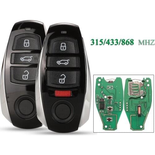 Bilchave 3/4 Buttons For VW Volkswagen Touareg 2010-2014 HitagCVGA 315/433/868Mhz PCF7945AC Chip Smart Remote Car Key Fob