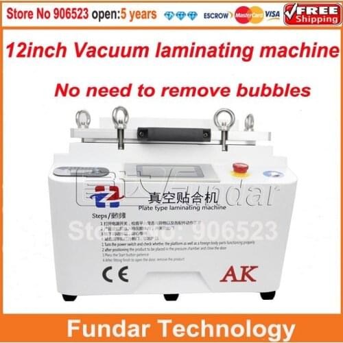 AK Vacuum laminating machine lcd repair machine oca laminator machine No need remove bubbles for iphone repair lcd refurbish