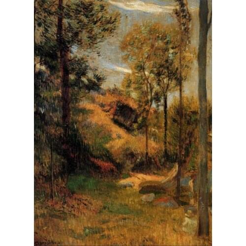 High quality Oil painting Canvas Reproductions Bathing in Front of the Port of Pont-Aven (1886) by Paul Gauguin hand painted