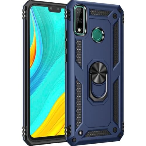 For Huawei Y8S Back Case Metal Ring Phone Holder Bumper Frame Panel Shockproof Case for Huawei Y8 S Y 8 S 8S JKM LX1 LX2 LX3