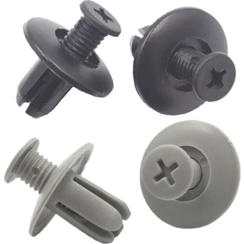 Car clips fastener door trim panel retainer rivet fits 8mm hole plastic screw expansion clips auto