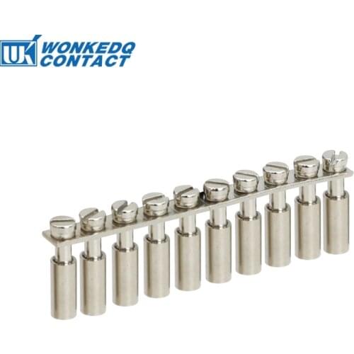 10Pcs FBI 10/2/3/4-5 Fixed Bridge For UK3N Electrical Connector Din Rail Terminal Block Jumpers FBI10-5 FBI2-5 FBI3-5 FBI4-5