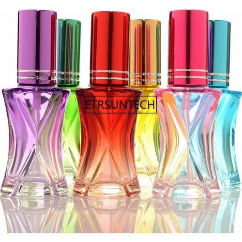 8ml Mini portable Empty glass vial Perfume Atomizer atomizing Spray Bottle F1693