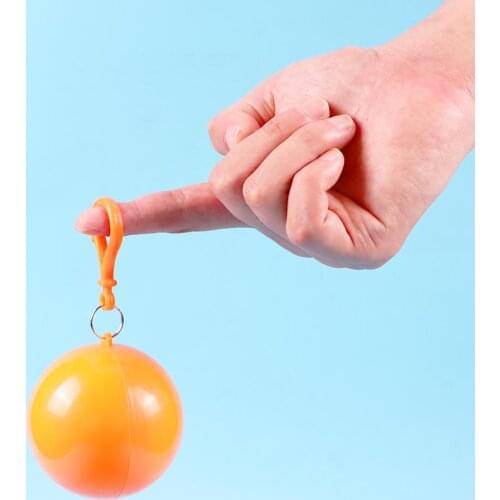 8 Colors Portable Rain Ponchos Ball for Adults Disposable Extra Thick Emergency Waterproof Raincoat Colorful Poncho with Hook