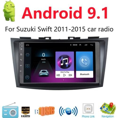 9" Android 9.1 Car Radio Multimedia MP5 Player for Suzuki Swift 2011 - 2015 Car Radio GPS Navigation WiFi Player 2din BT WIFI