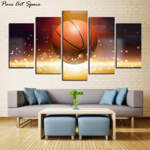 Large Basketball Sports Canvas Wall Art Boys Bedroom Decor Kids Room Sports Art Basketball Decor For Sports Room Game Room Gift