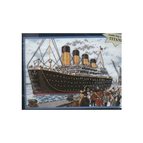 Colorfully fabric Lovely Counted Cross Stitch Kit Titanic Ship Vessel Sailing dim 16668