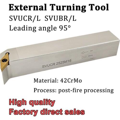 SVUBR SVUBL SVUCR SVUCL 1212 1616 2020 2525 External Turning Tool Holder CNC Lathe Cutter For Turning Inserts VC**1103 VC**1604