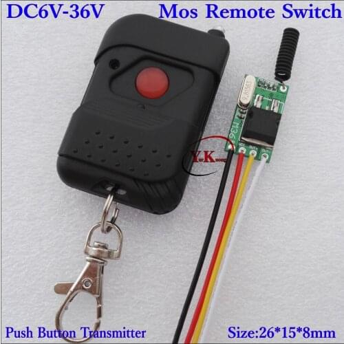 Remote Switch 5A Solar Panel Lithium li-ion Batteies accumulator Small No Noise Lighting Wireless Switch 6V 7.4V 9V 14V18V24V36V