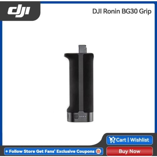 DJI Ronin BG30 Grip Powers DJI RS 2 for up to 12 hours It supports 24W PD and QC2.0 quick charging fully charged within1.5 hours