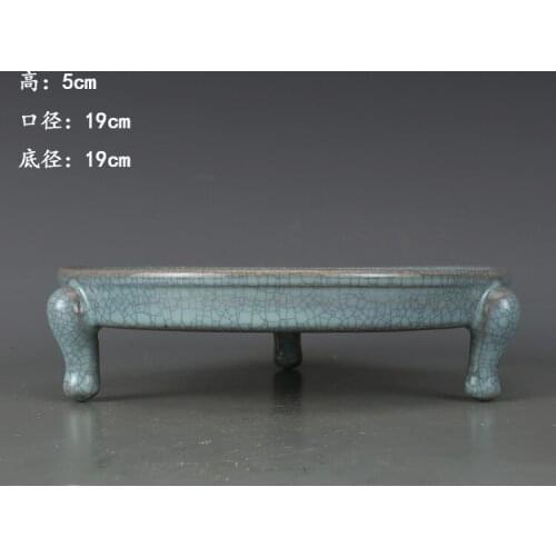 Antique Song Dynasty porcelain wash,Sky blue large three foot wash,hand painted crafts,home Decoration, collection & adornment