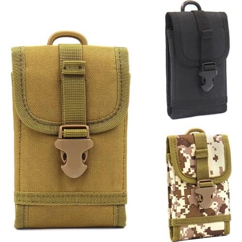 Camouflage Universal Canvas Mobile Phone Bag Belt Waist Packs Cellphone Bags Holder Phone Pouch Pocket Purse Crossbody Hand bag